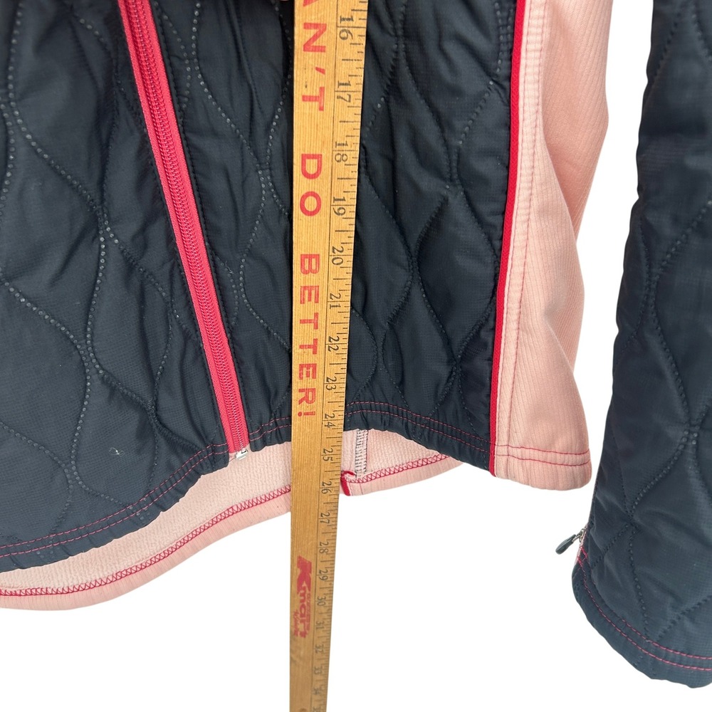 Pearl Izumi Quilted Cycling Jacket XL Black Pink Gorpcore Sporty Bike Wear - Picture 11 of 13